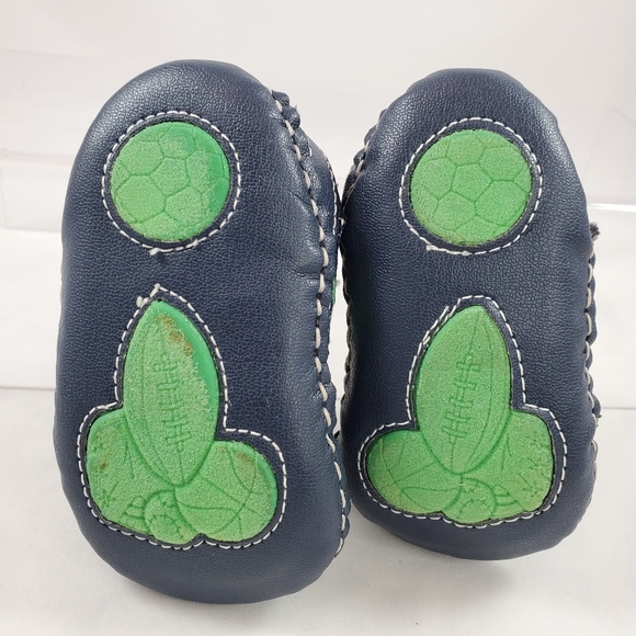 Koala Kids Navy and Green Sneakers with Velcro - Picture 7 of 8